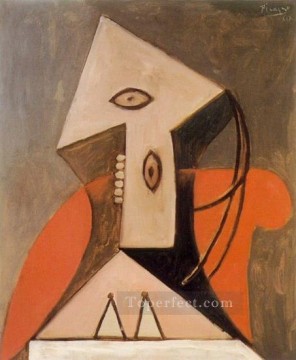 Woman in a Red Armchair 1939 Pablo Picasso Oil Paintings